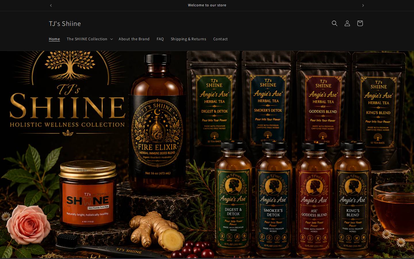 tjsshiine.com homepage screenshot