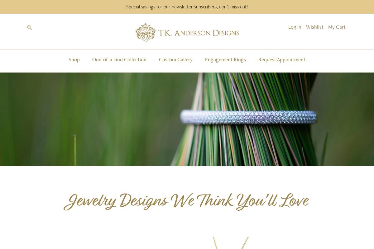 tkanderson.com homepage screenshot