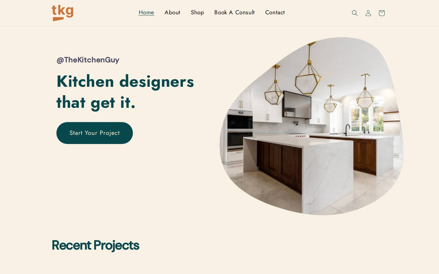tkg.store homepage screenshot