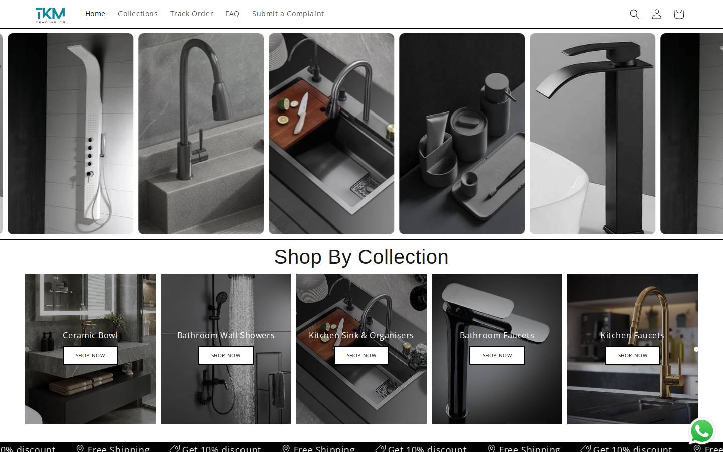 tkmtradingshop.com homepage screenshot