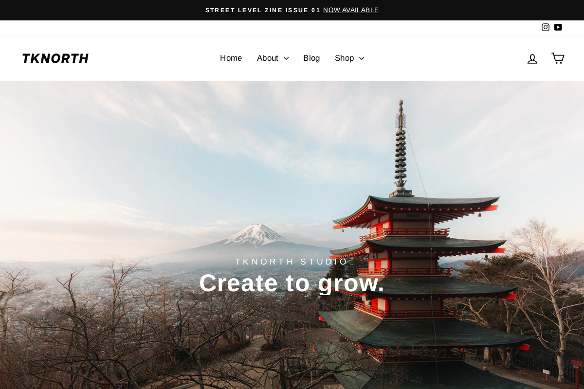 TKNORTH STUDIO homepage screenshot