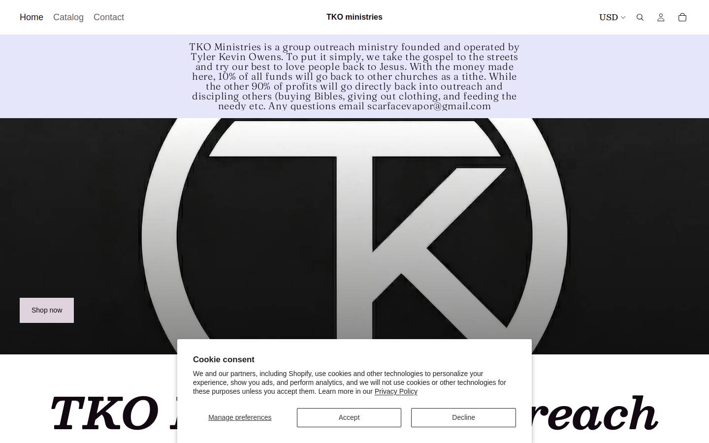 tkoministries.com homepage screenshot