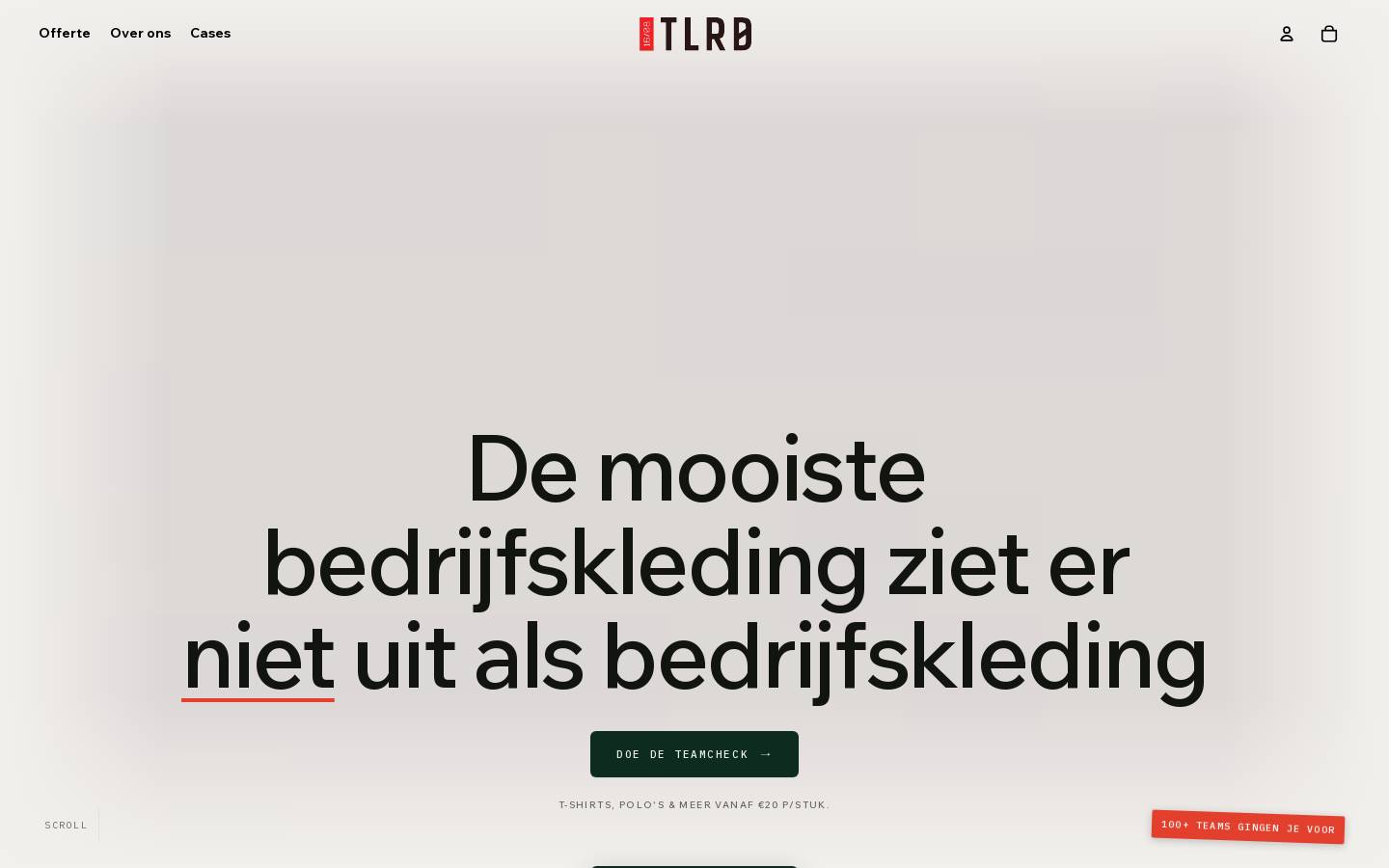 tlrd.nl homepage screenshot