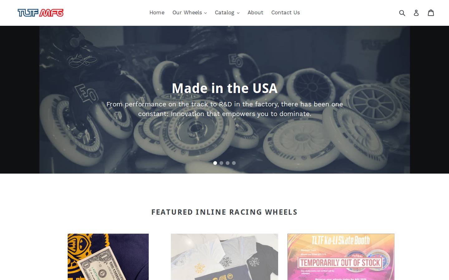 Tltfwheels homepage screenshot
