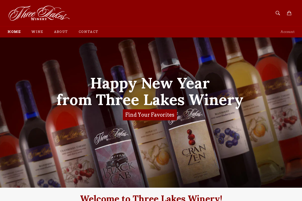 tlwinery.com homepage screenshot