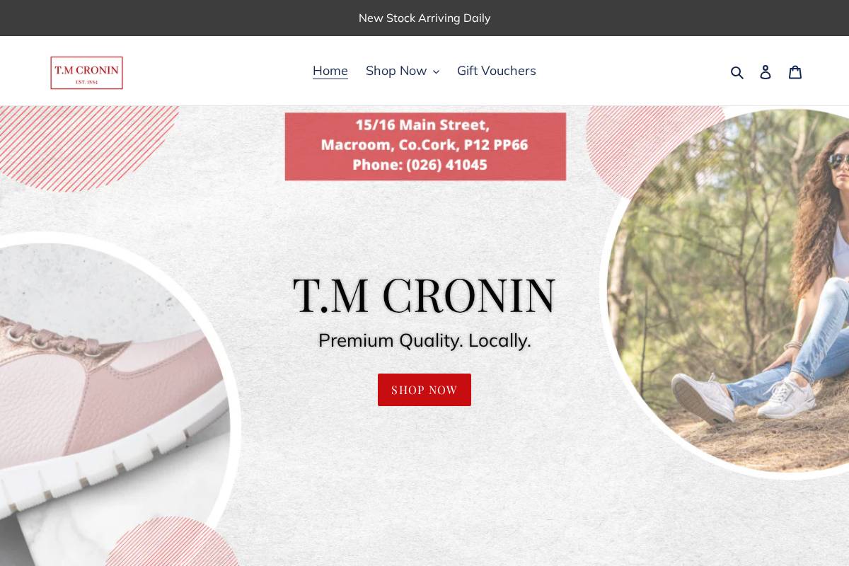 tmcronin.com homepage screenshot