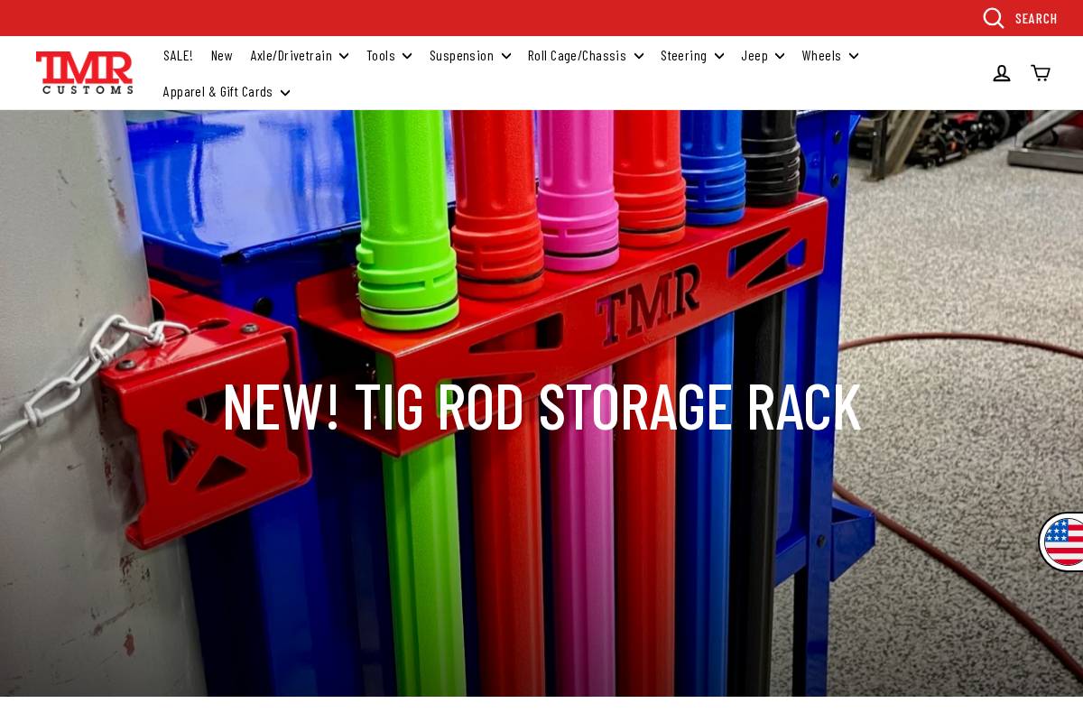 tmrcustoms.com homepage screenshot
