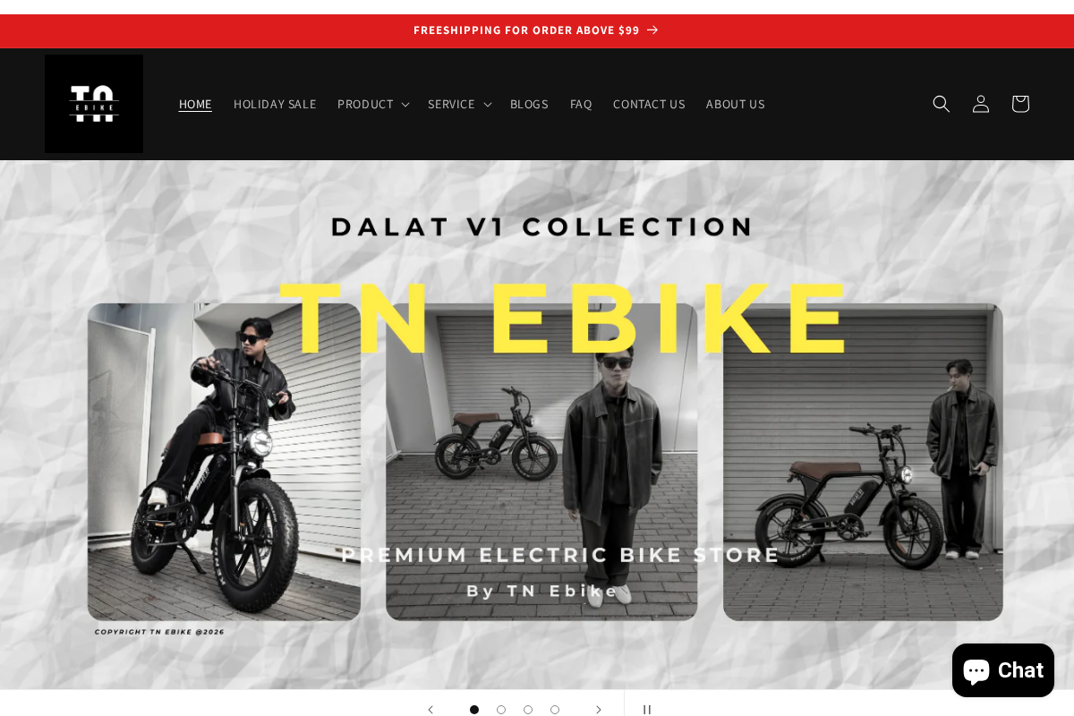 TN Ebike homepage screenshot