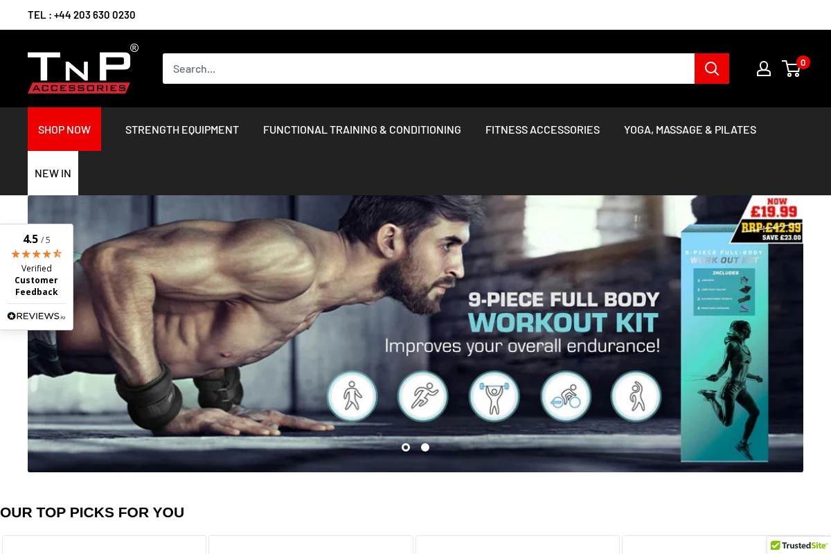 TnPaccessories homepage screenshot