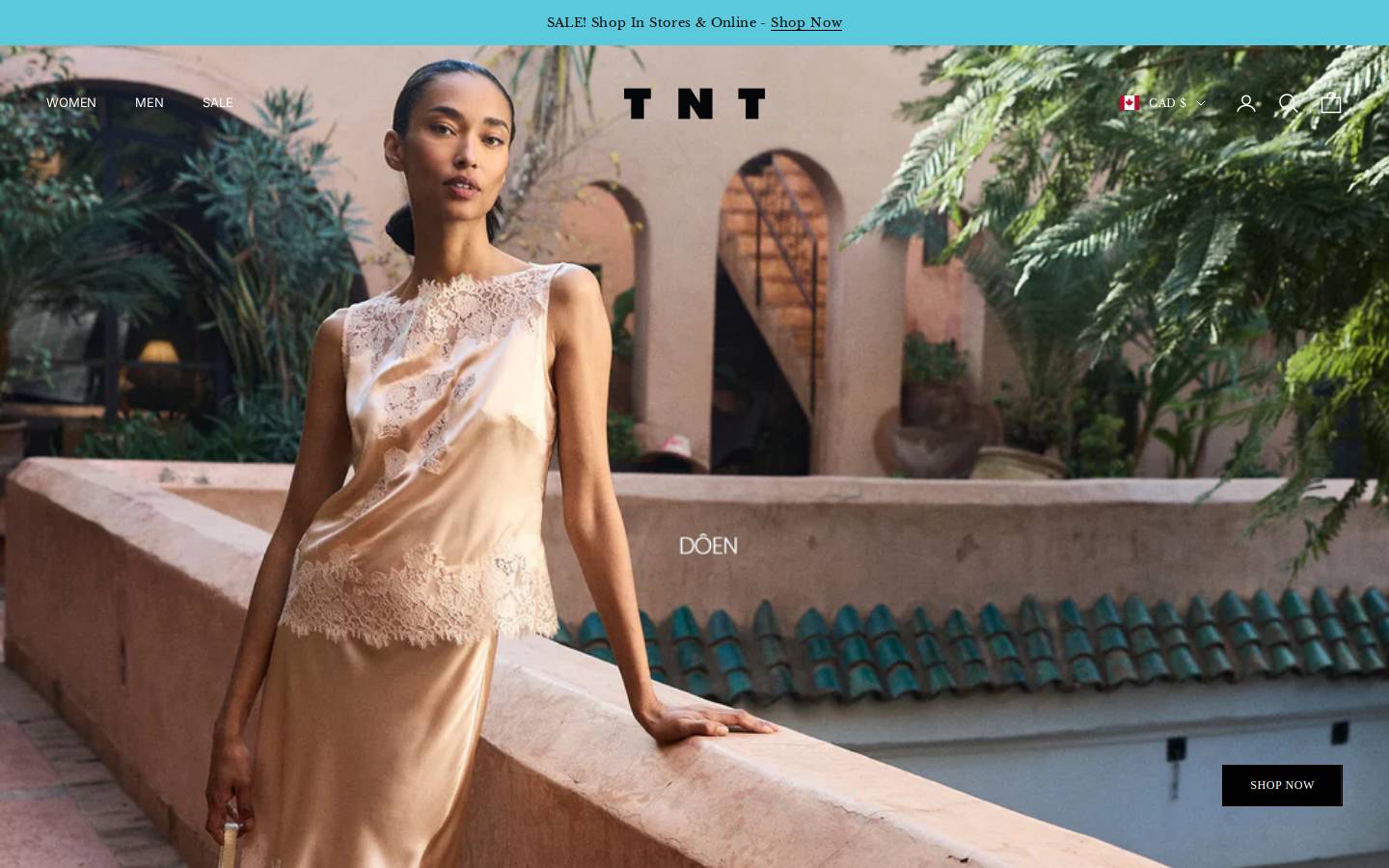 tntfashion.ca homepage screenshot