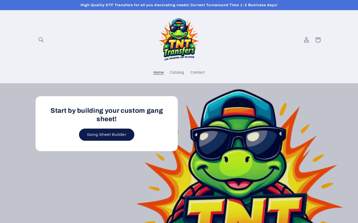 tnttransfers.com homepage screenshot