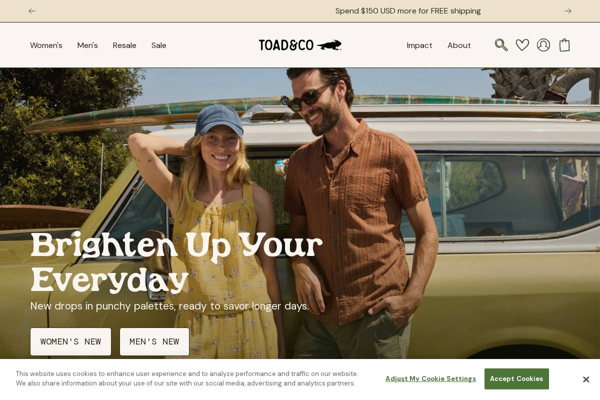 toadandco.com homepage screenshot