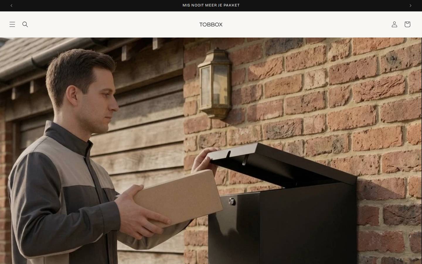 tobbox.nl homepage screenshot