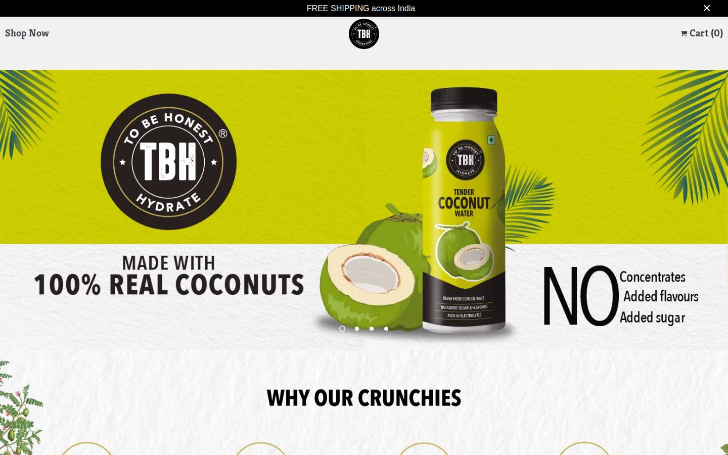 tobehonest.in homepage screenshot