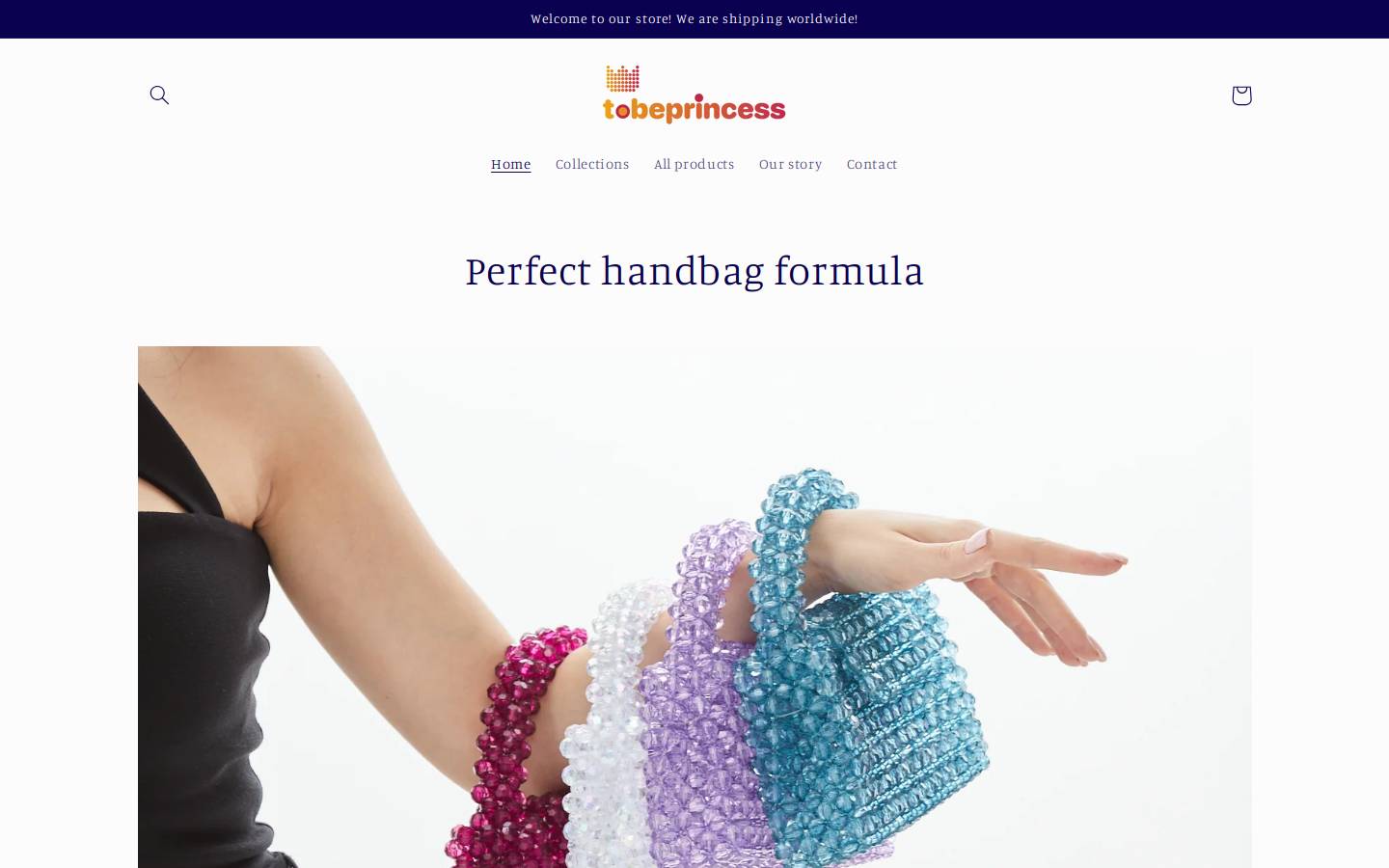 tobeprincess.com homepage screenshot