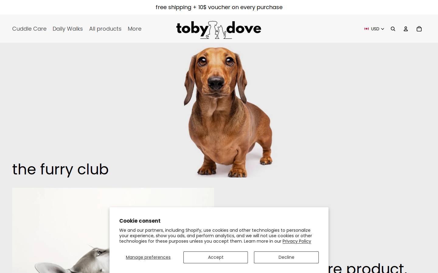 tobyndove.com homepage screenshot