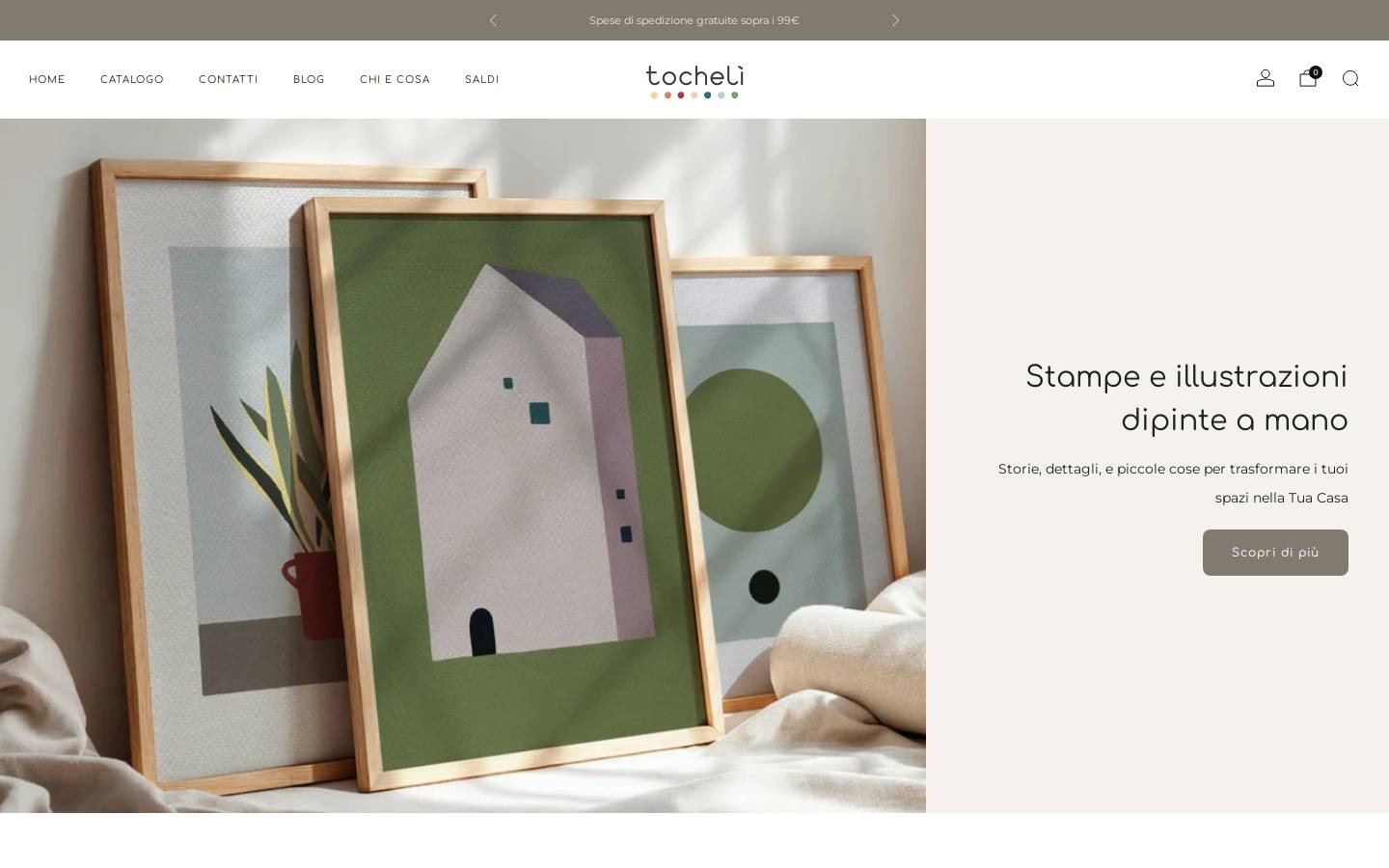 tocheli.com homepage screenshot