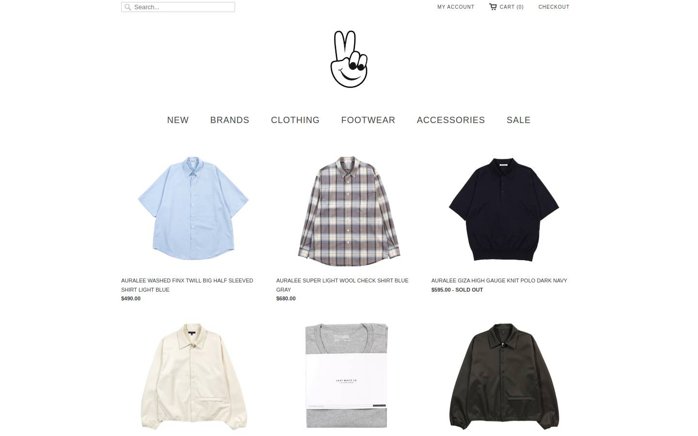 Today Clothing homepage screenshot