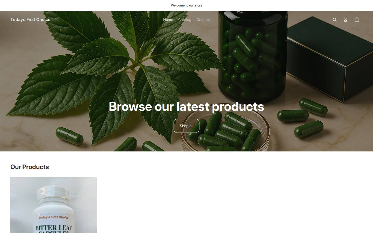 todaysfirstchoice.com homepage screenshot