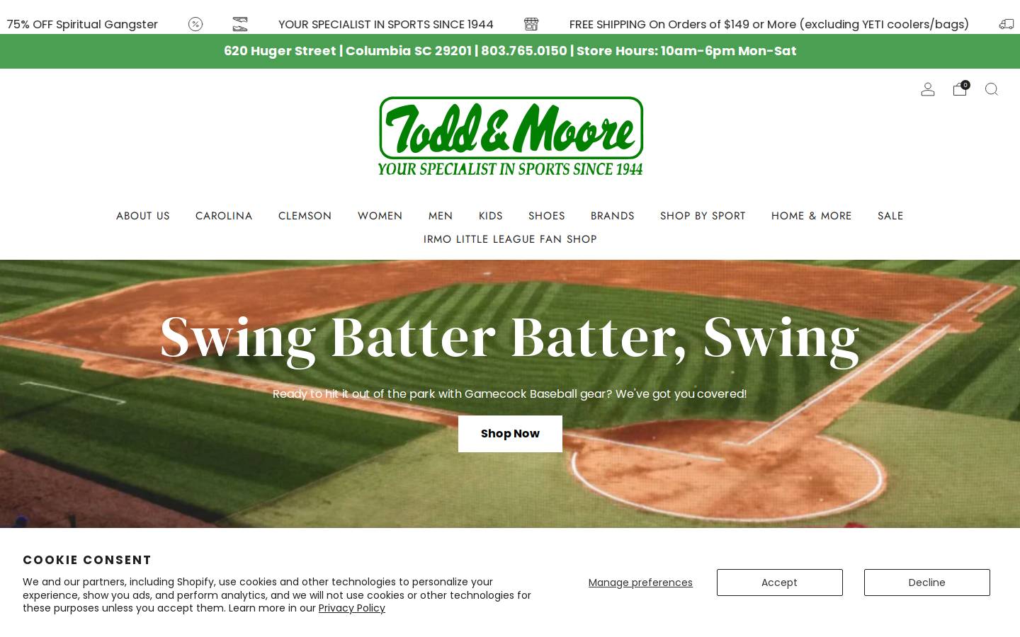 toddandmoore.com homepage screenshot