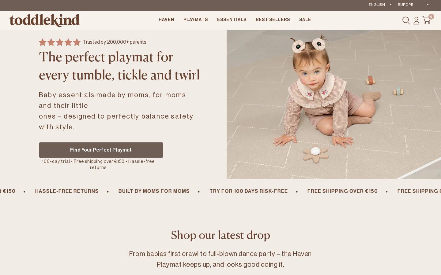 toddlekind.eu homepage screenshot