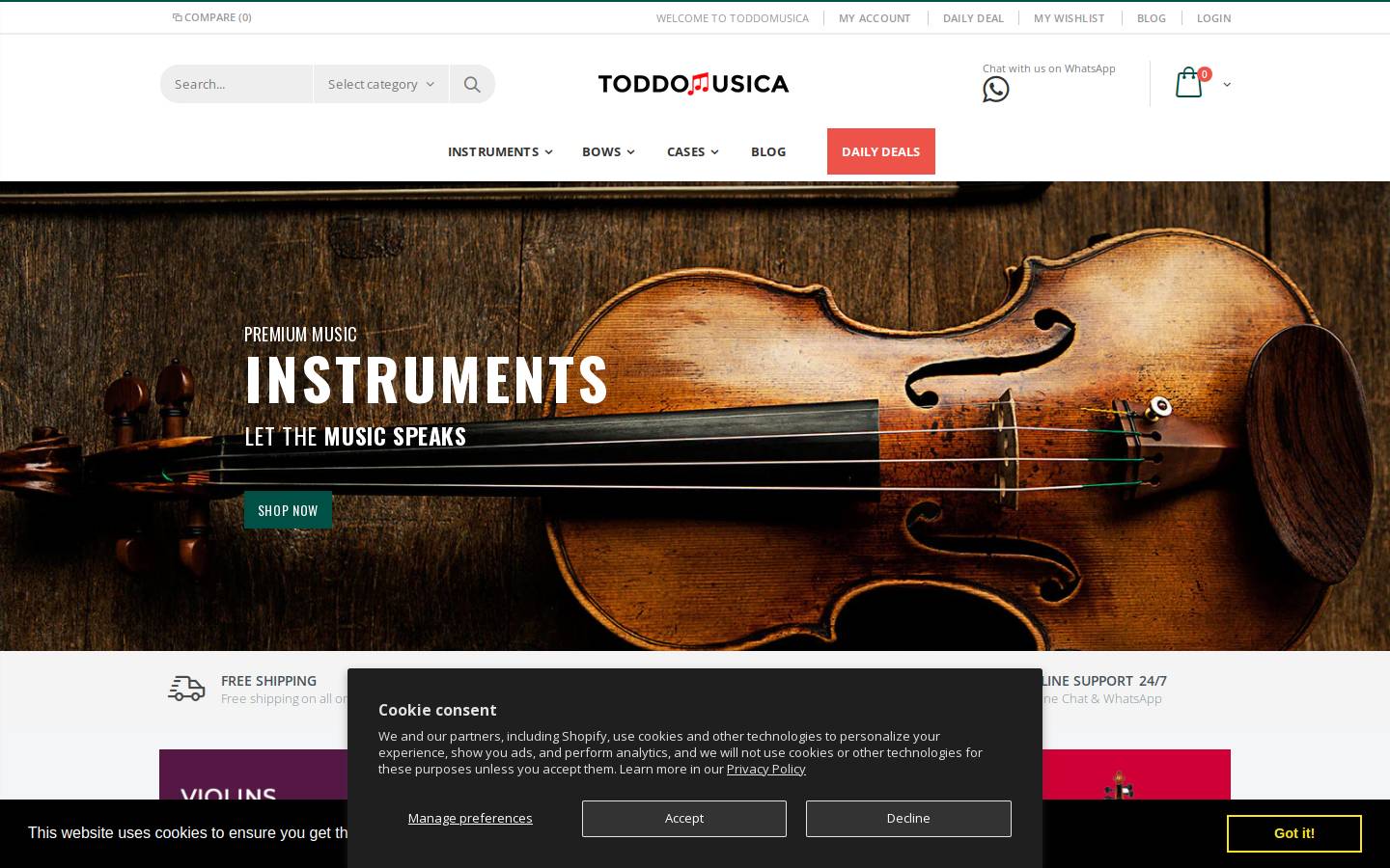 toddomusica.com homepage screenshot