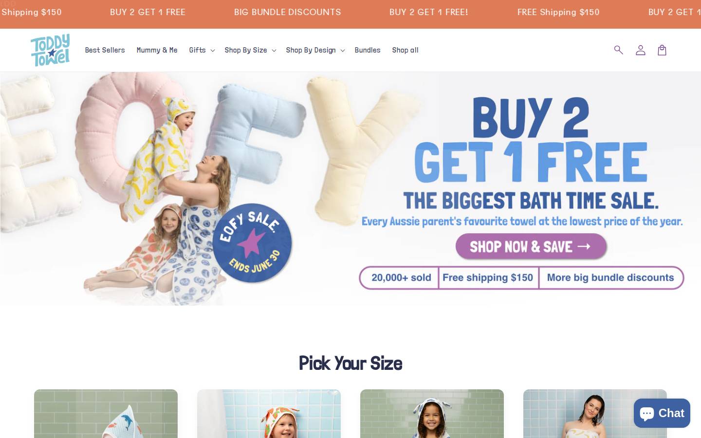 toddytowel.com homepage screenshot