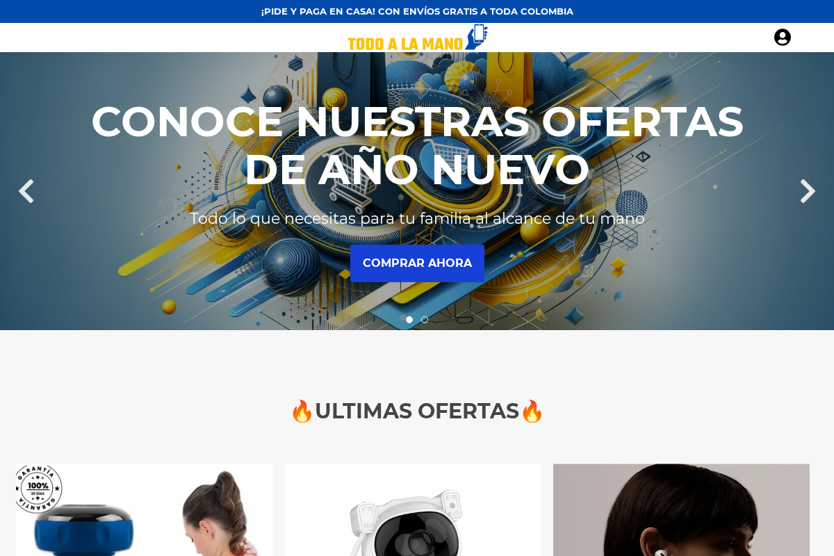 todoalamano.co homepage screenshot