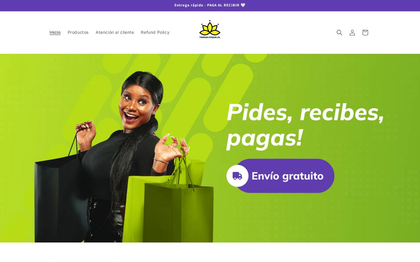 todoaltoke.com homepage screenshot