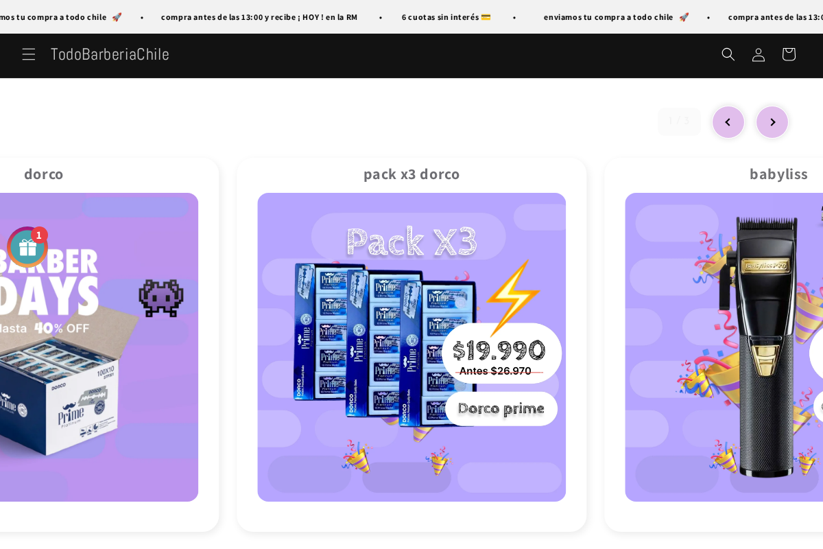 todobarberiachile.com homepage screenshot