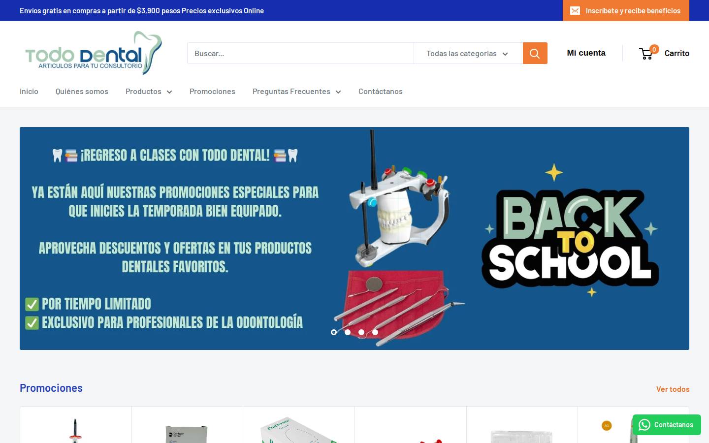 tododental.com.mx homepage screenshot
