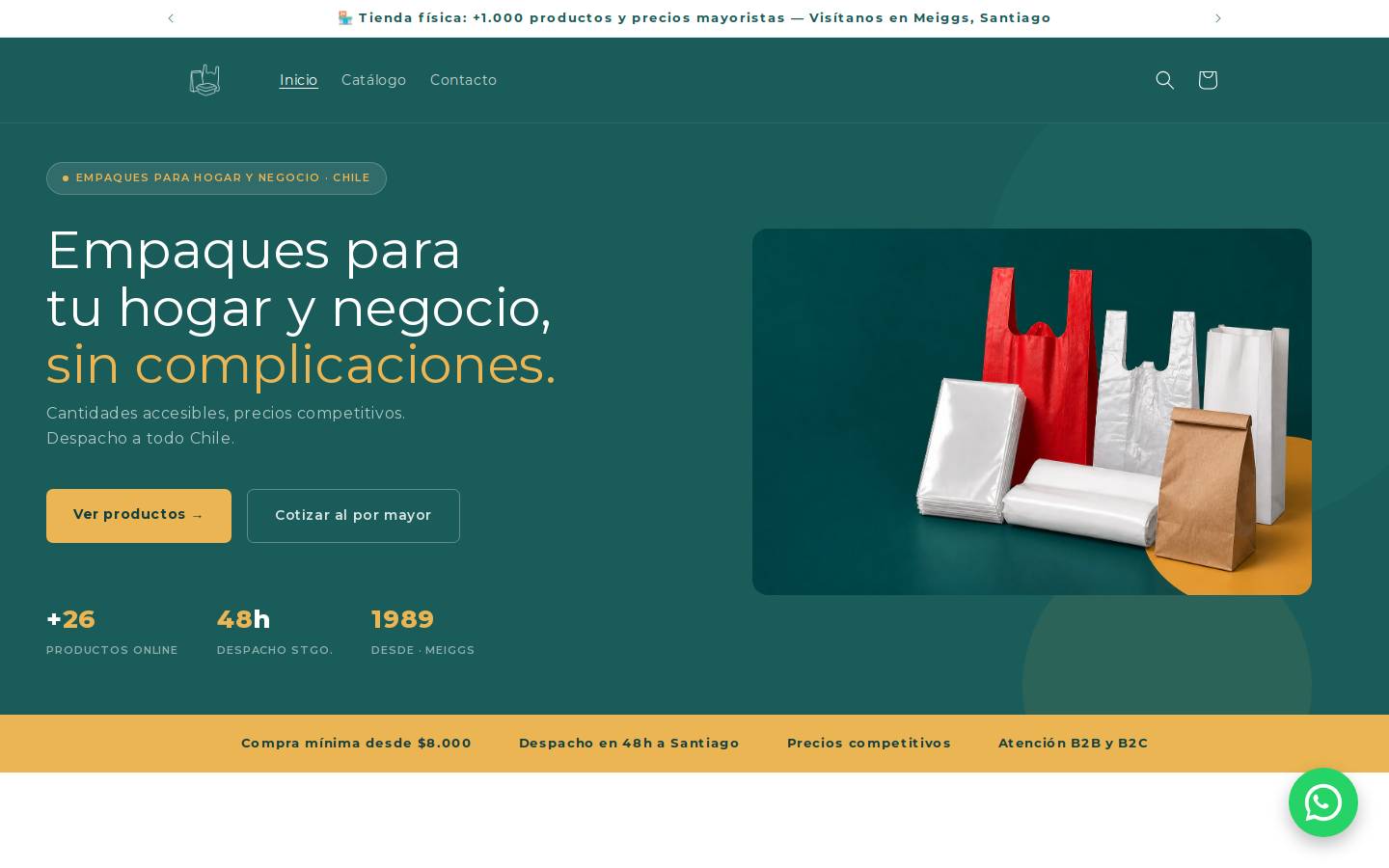 todopack.cl homepage screenshot
