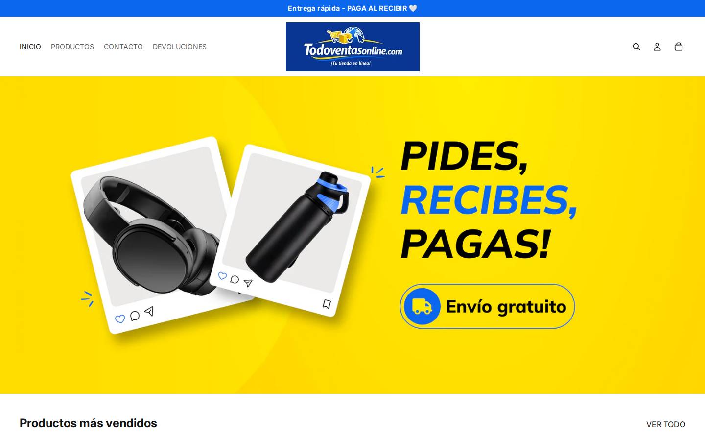 todoventasonline.com homepage screenshot