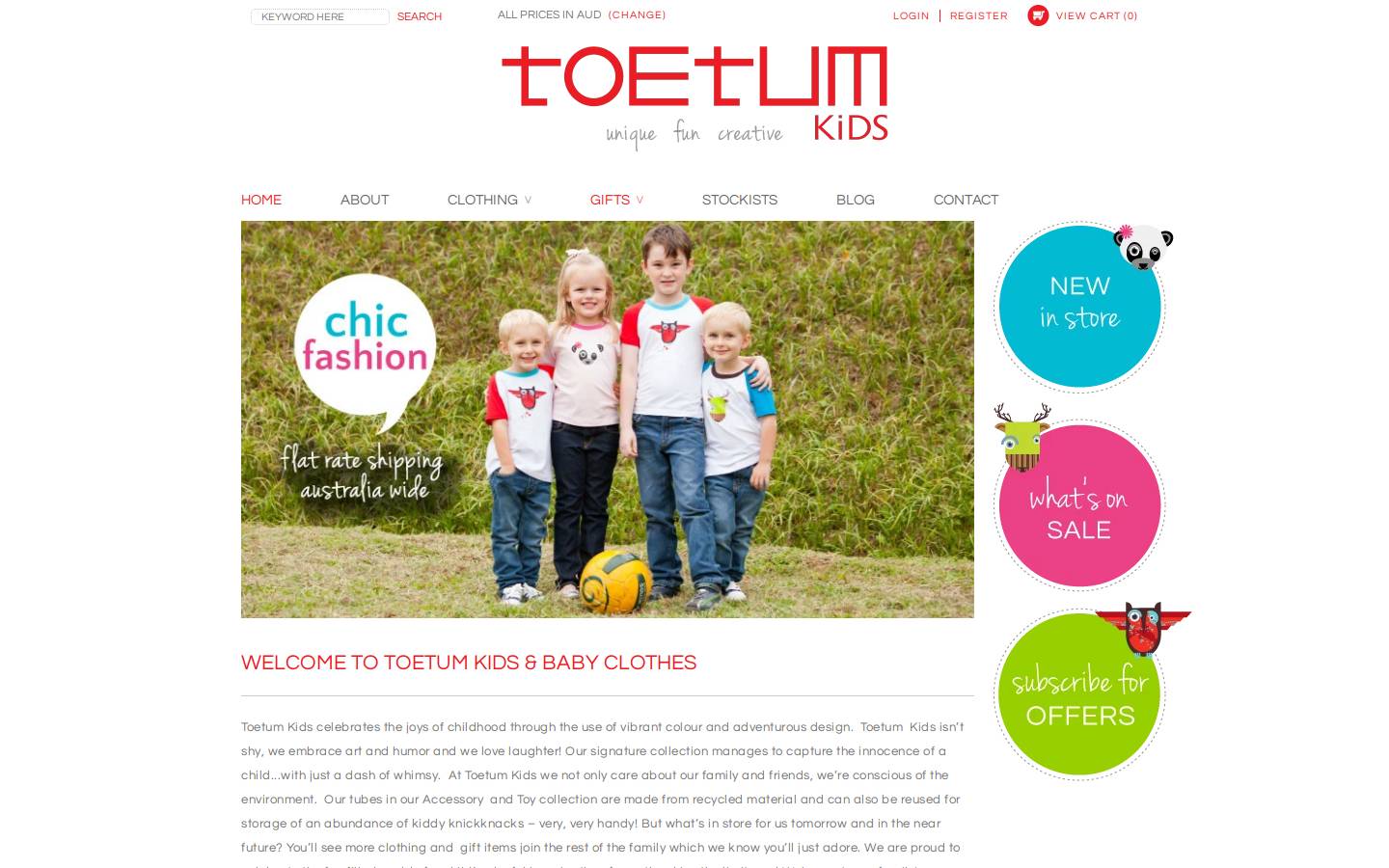toetumkids.com homepage screenshot