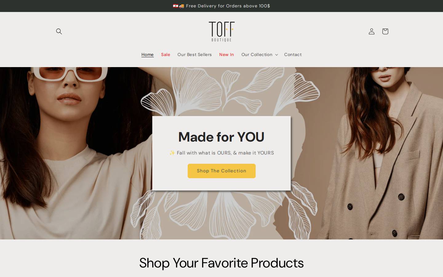 toffbeirut.com homepage screenshot