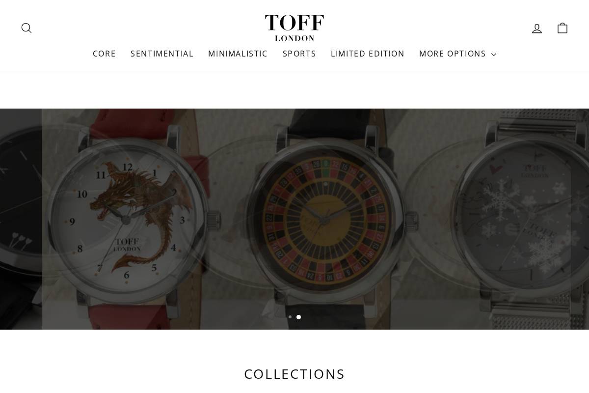 tofflondon.com homepage screenshot