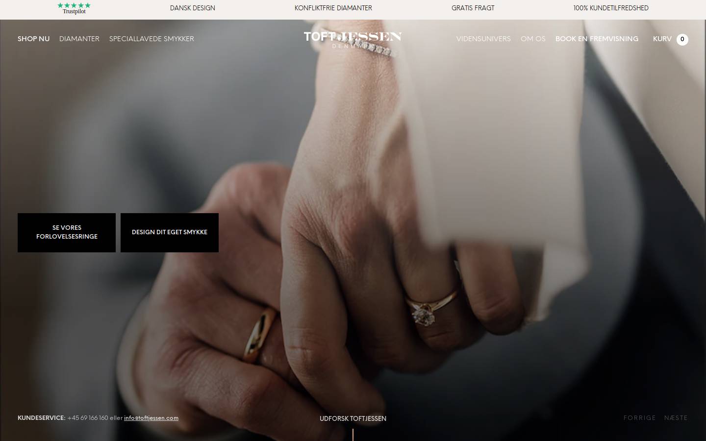 Toftjessen homepage screenshot