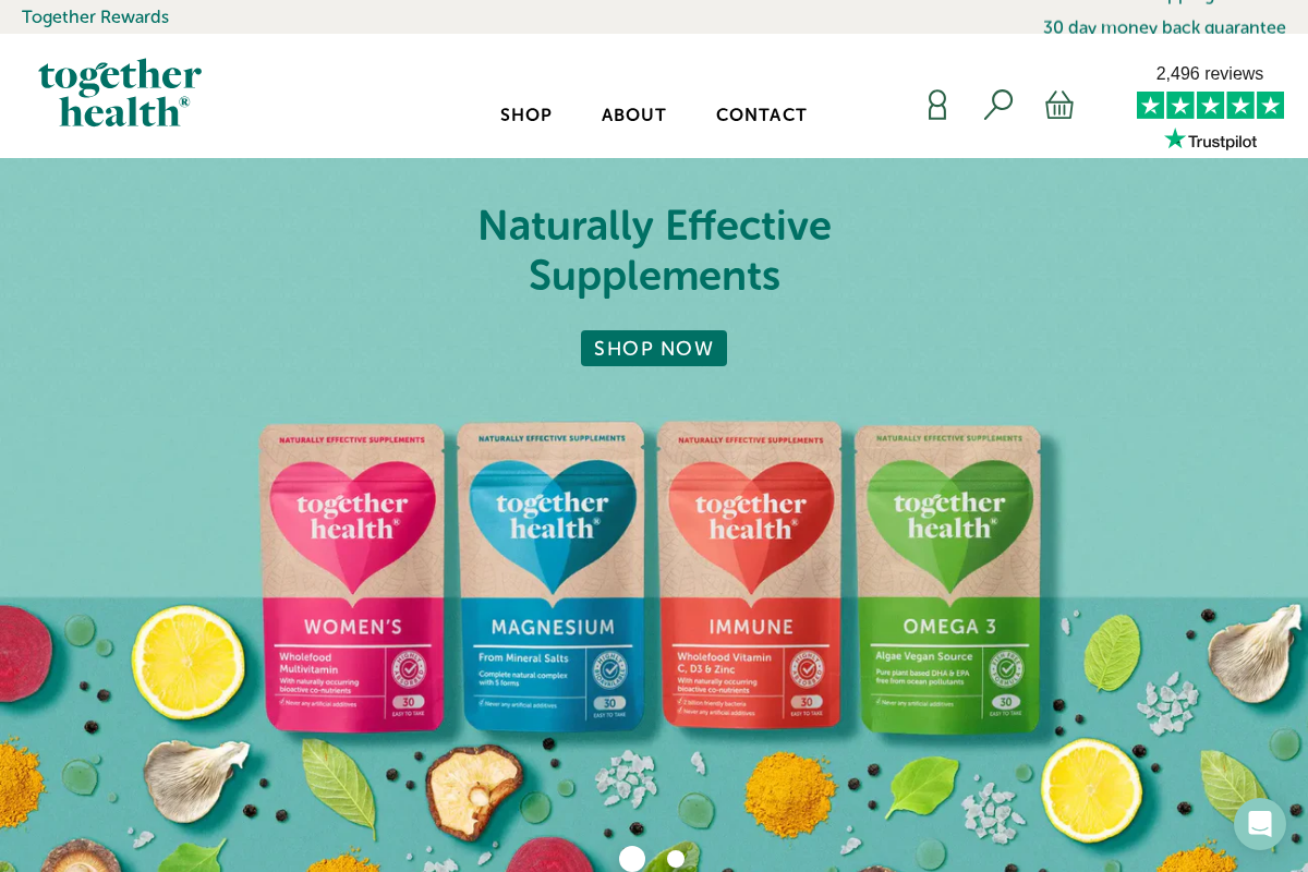 Together Health homepage screenshot