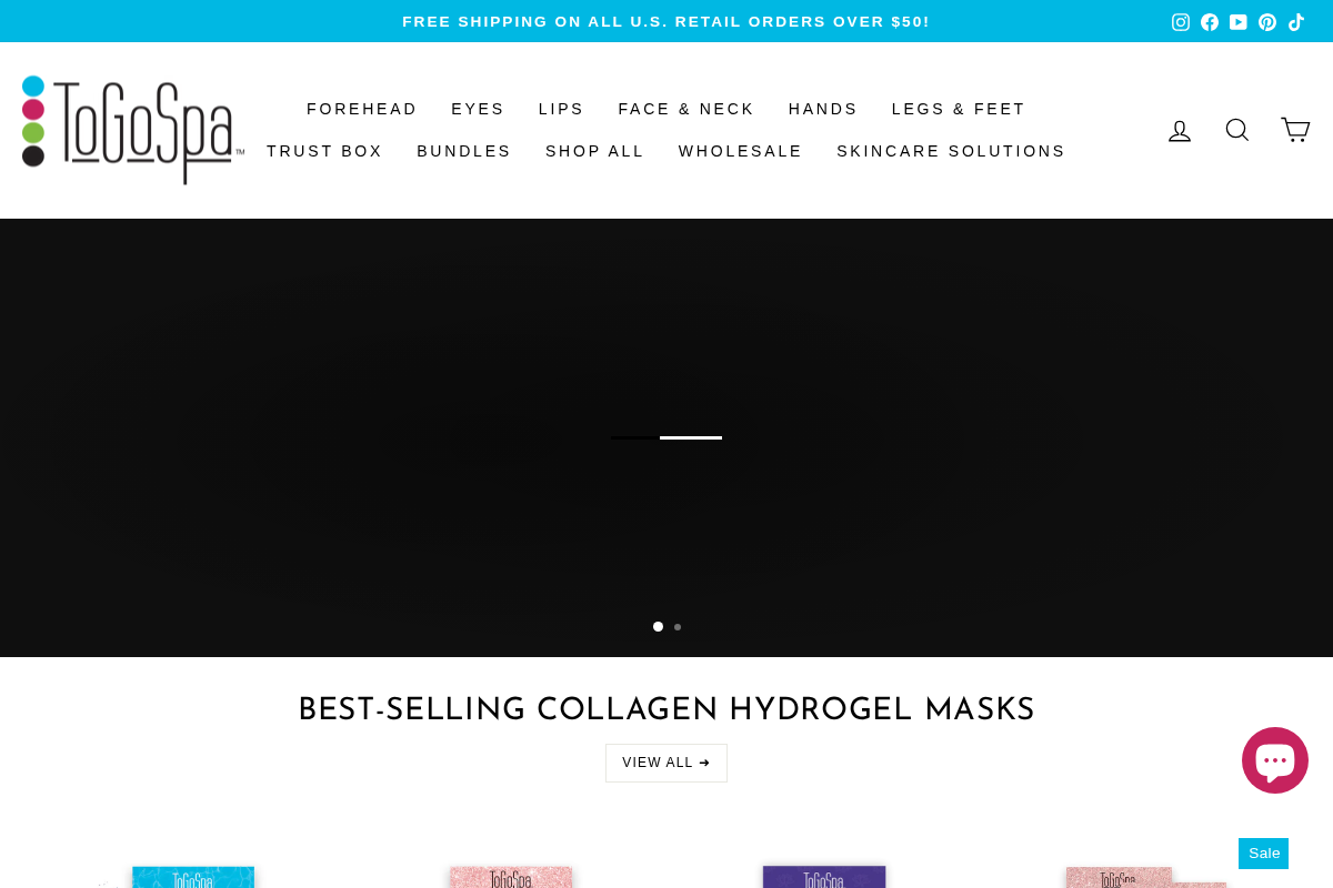 ToGoSpa homepage screenshot