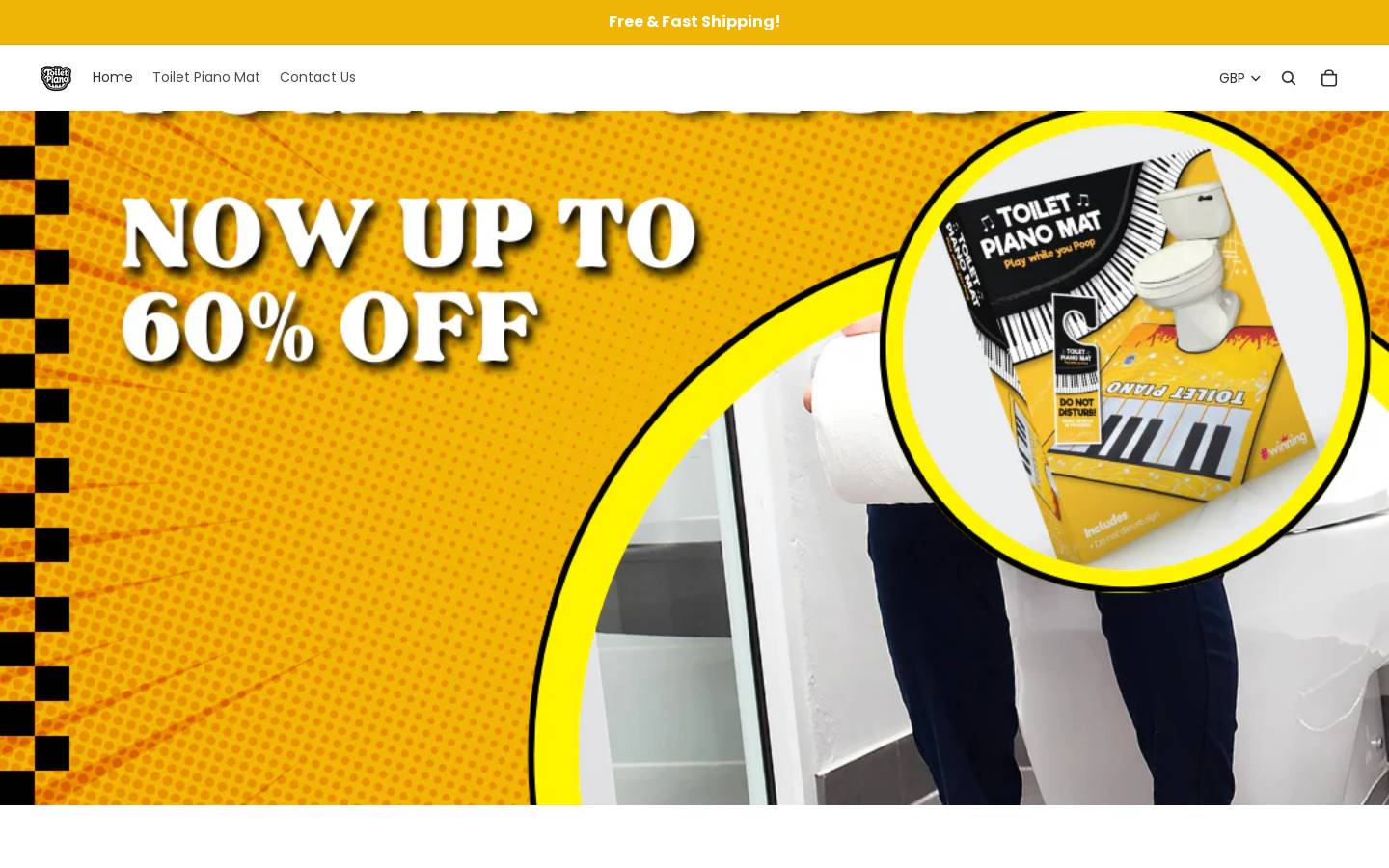 toiletpiano.co homepage screenshot
