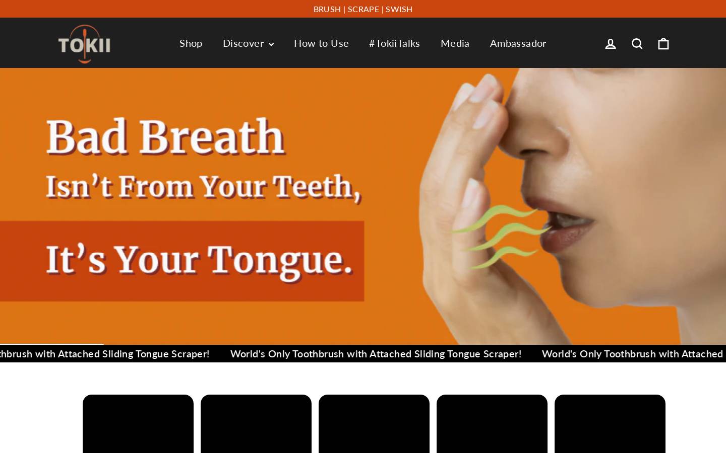 tokii.com homepage screenshot