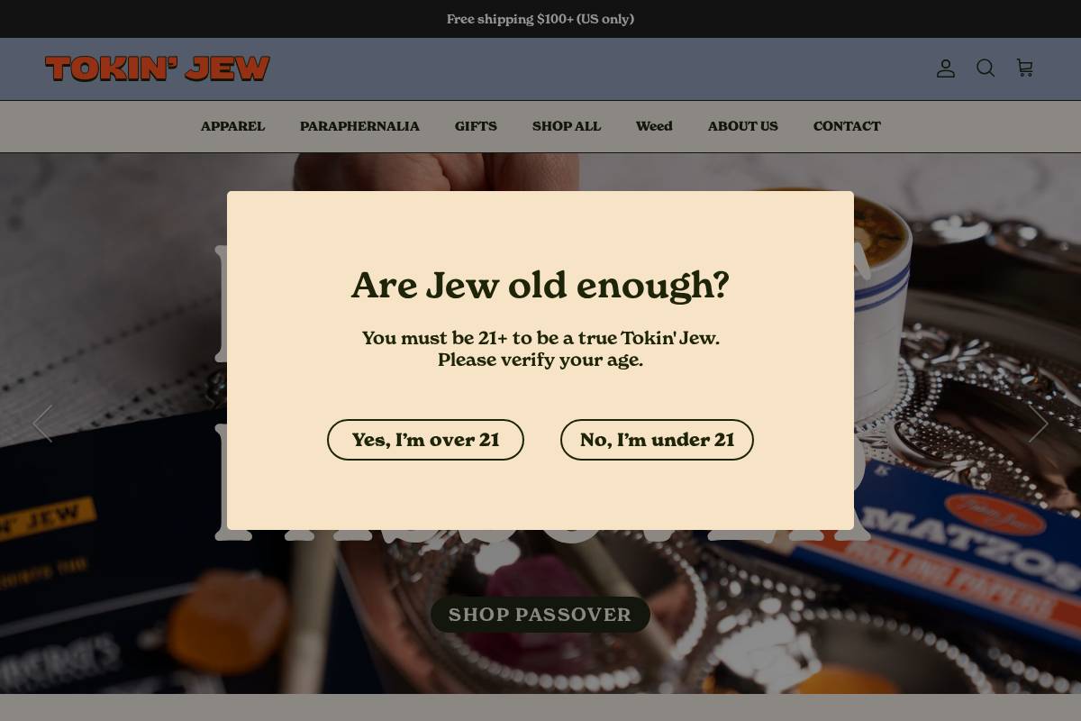 tokinjew.com homepage screenshot