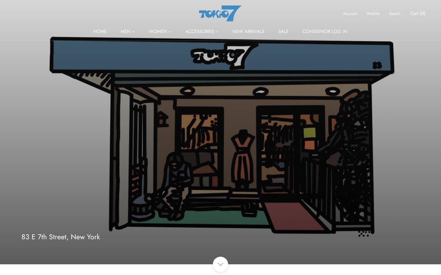 tokio7ny.com homepage screenshot