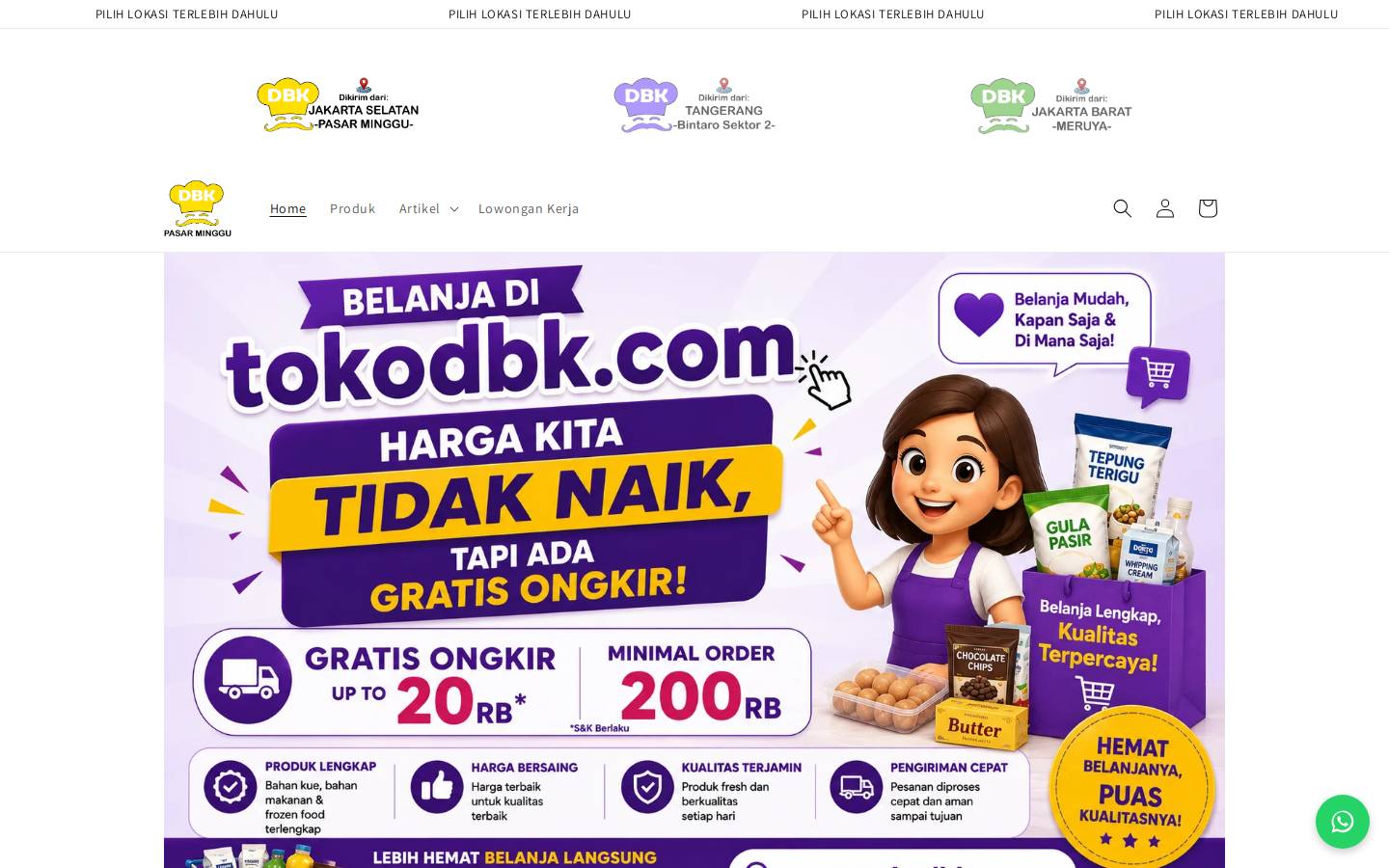tokodbk.com homepage screenshot