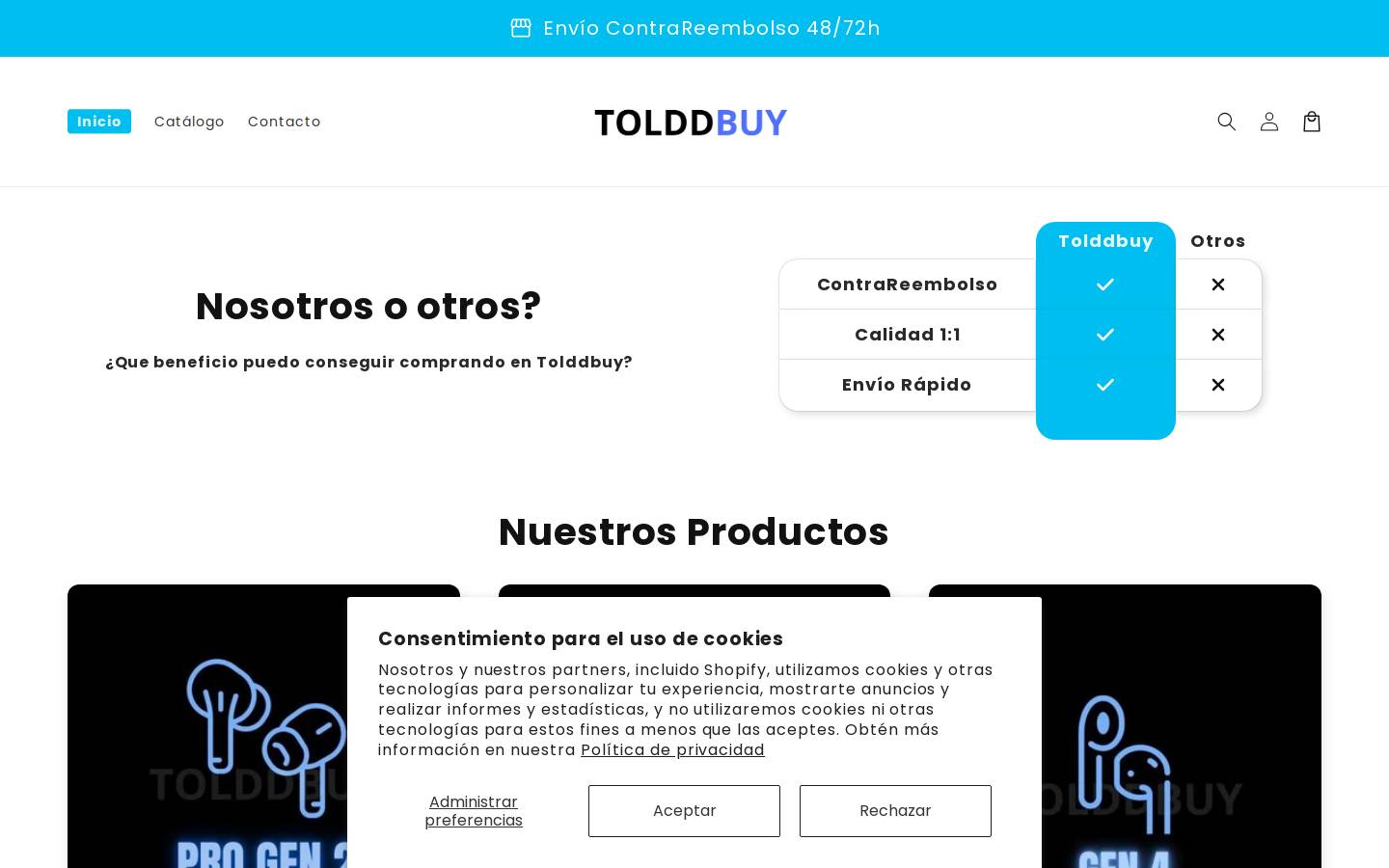 tolddbuy.com homepage screenshot