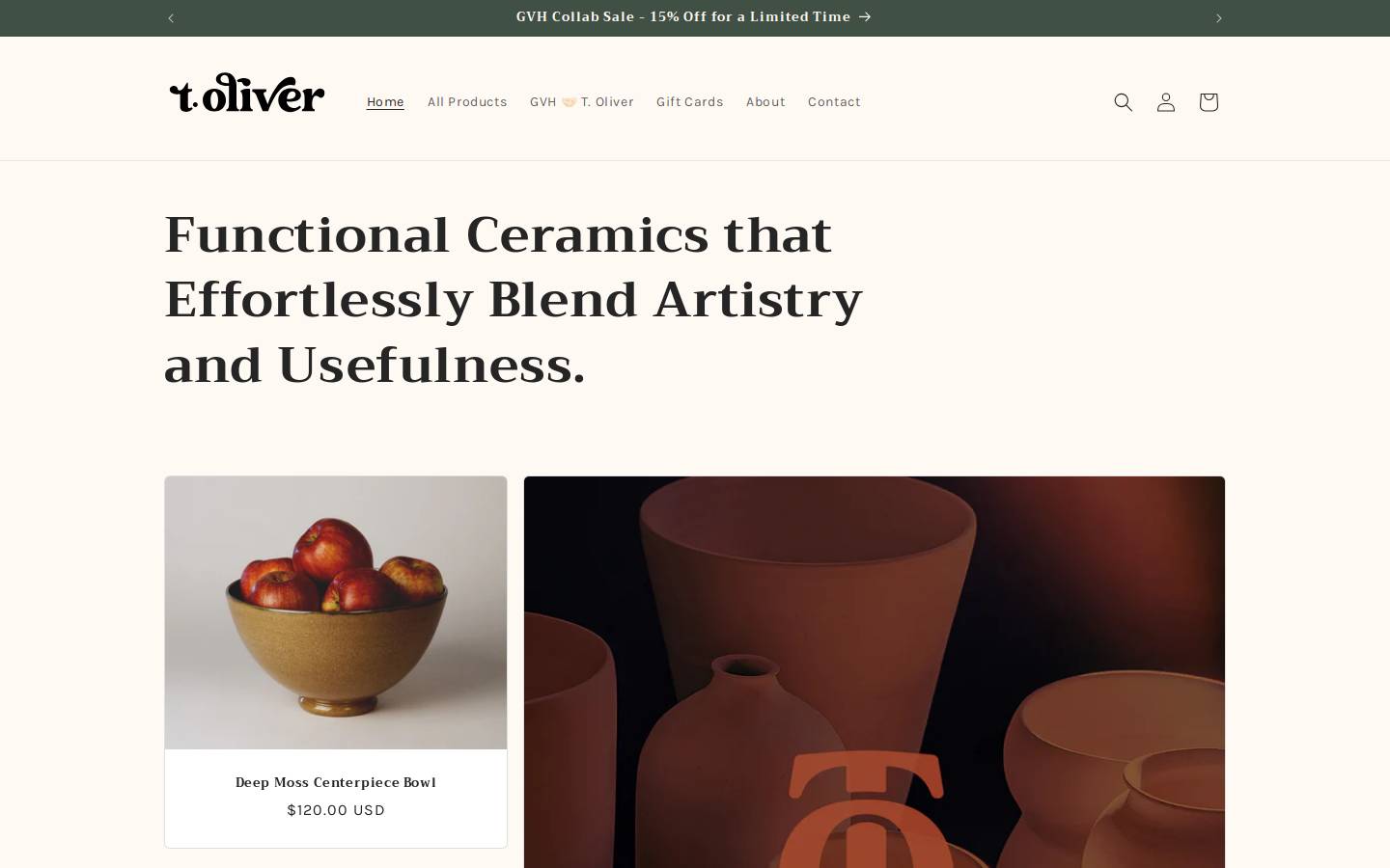 toliverstudio.com homepage screenshot