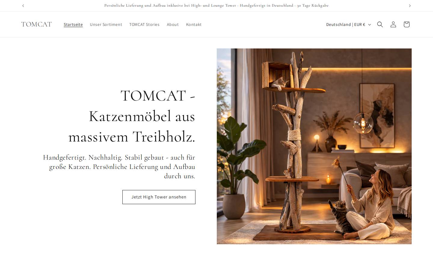 tomcatonline.de homepage screenshot