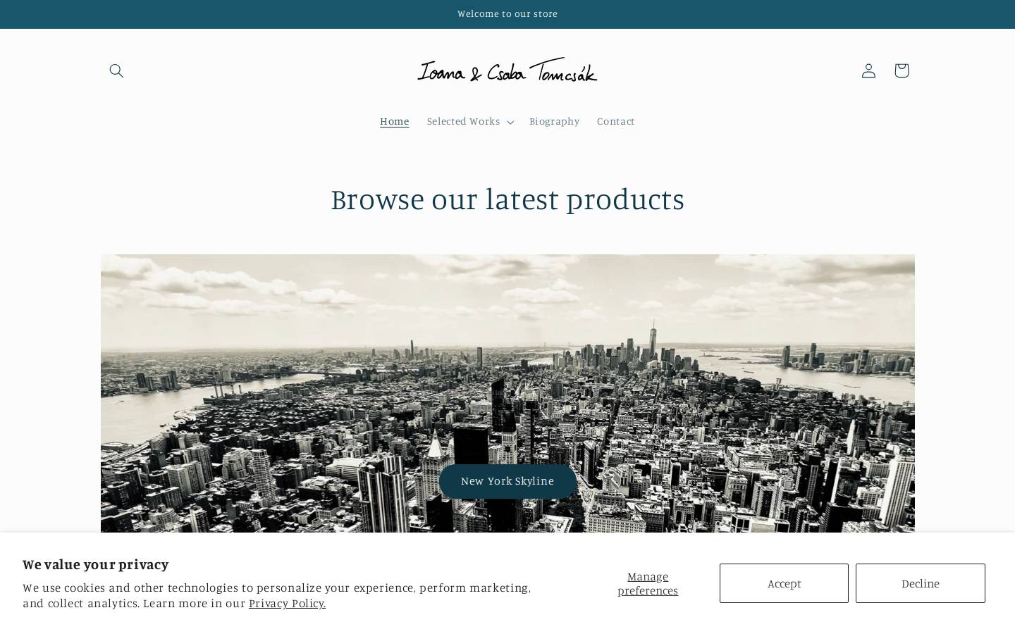 tomcsak.com homepage screenshot