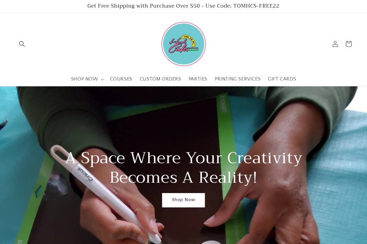 tomhcs.com homepage screenshot