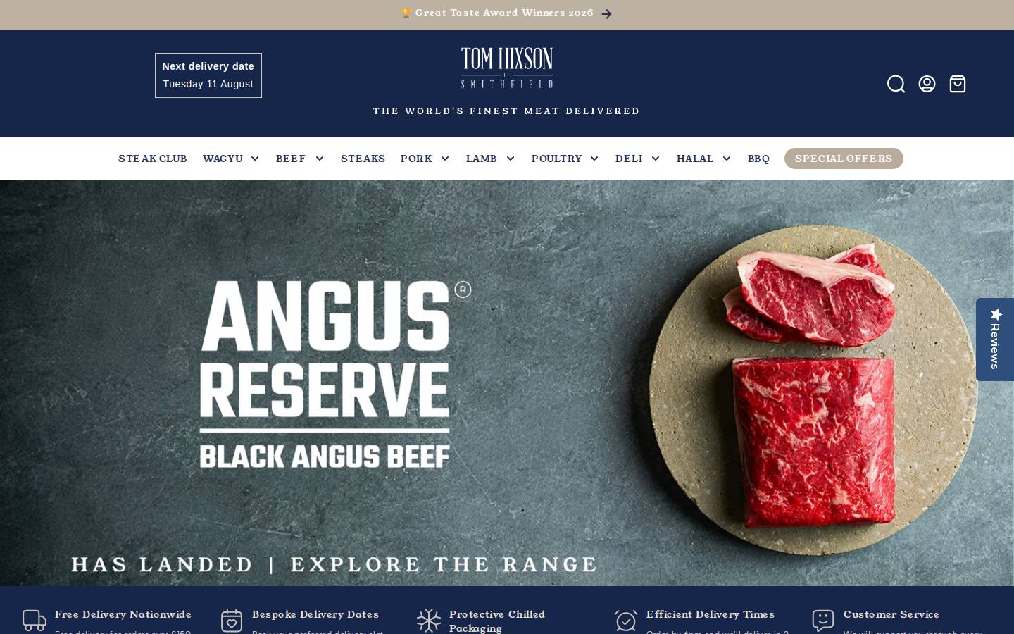 Tom Hixson of Smithfield homepage screenshot